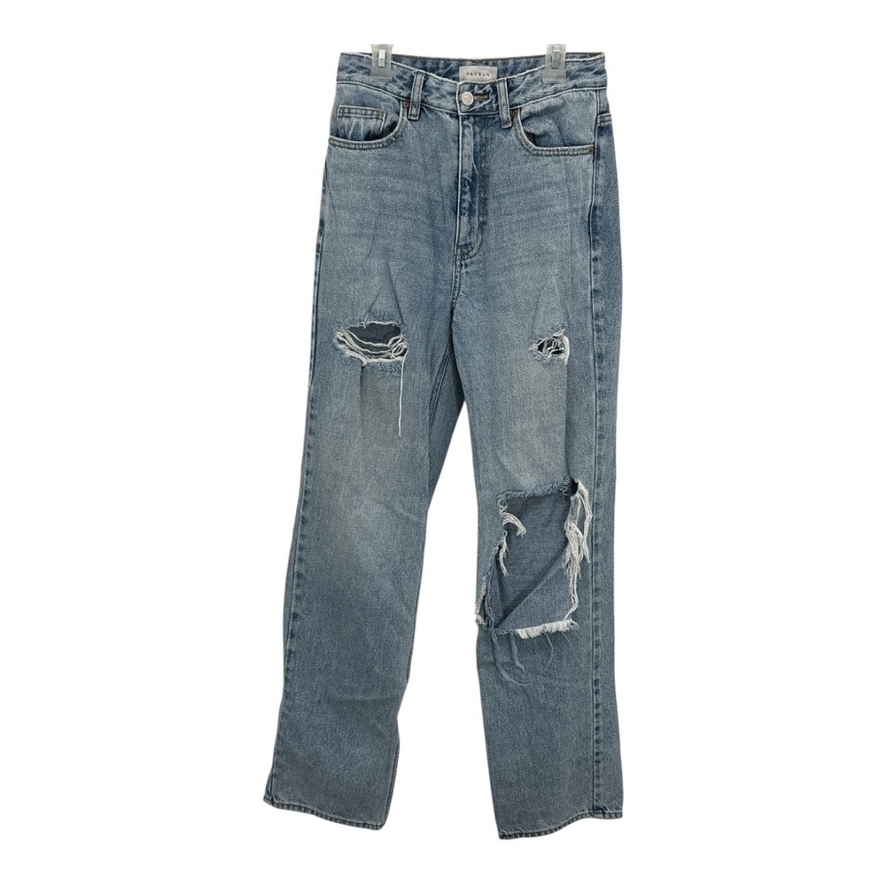 Pacsun Women's Size 26 Distressed 90s Boyfriend Denim Jeans High Rise Pockets
